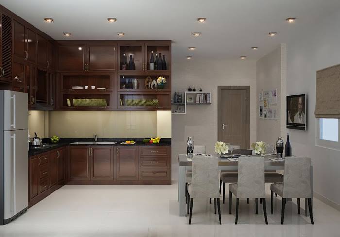 thiết kế nhà bếp hiện đại