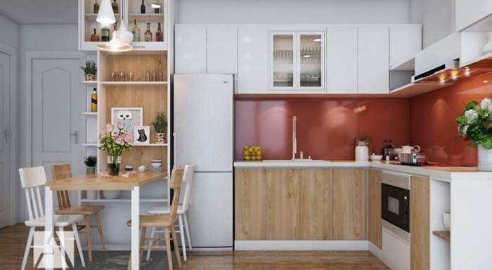thiết kế nhà bếp chung cư