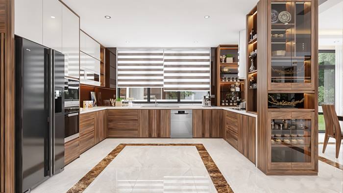 thiết kế nhà bếp nông thôn