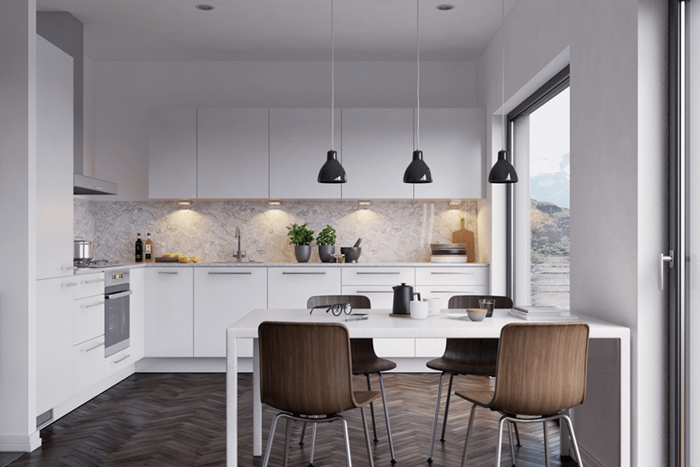thiết kế nhà bếp và phòng ăn hợp lý