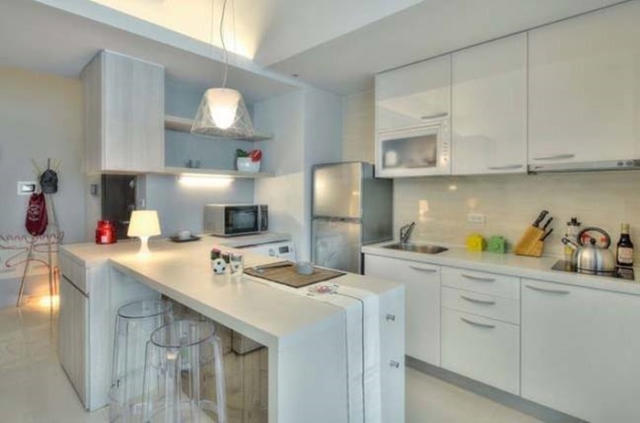 thiết kế bếp nhà phố