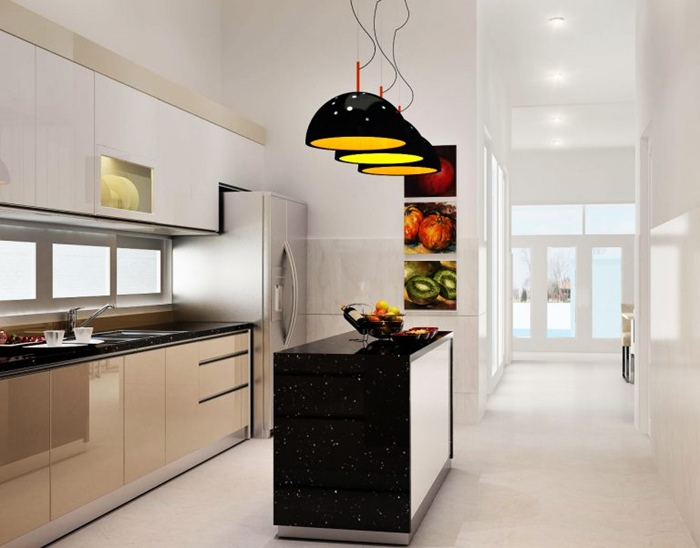 thiết kế bếp nhà phố