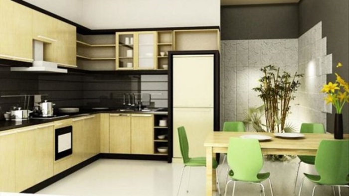 thiết kế bếp nhà phố