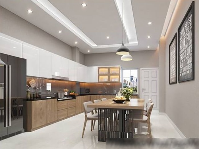 thiết kế bếp nhà phố