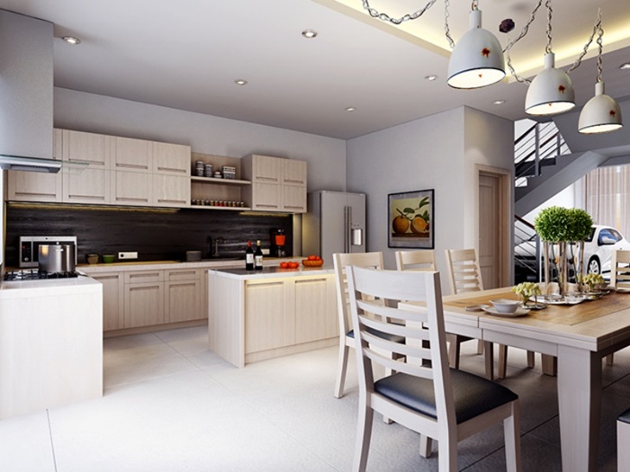 thiết kế nhà bếp 20m2