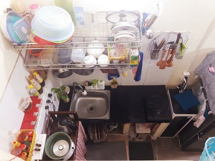 thiết kế nhà bếp phòng trọ