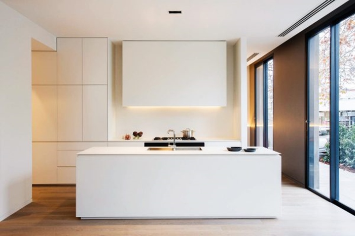 thiết kế nhà bếp tối giản