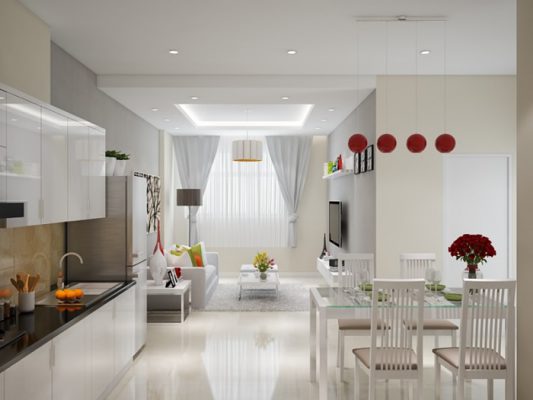 thiết kế nhà bếp 20m2