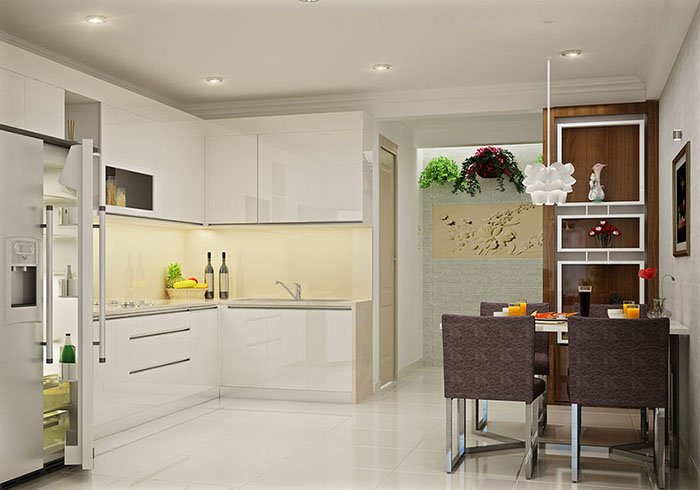 thiết kế nhà bếp cho nhà cấp 4